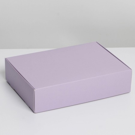Gift folding box, packaging, "lavender", 21 x 15 x 5 cm