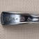Plastic disposable fork, 18.5 cm, silver color