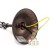 Garden-park lamp Feron PL695, IP44, E27, 60 W, 205x205x840 mm, brown color