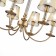Suspended EVOLUCE lamp. Sle1115-203-06. Vinci. 6x60 watts, E14, 70x70x52 cm, color pink gold