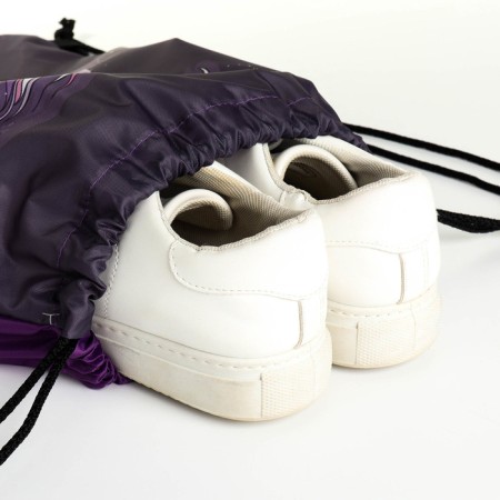 Bag for shoes on the lace, purple color-3