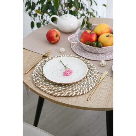 Serving napkin on the table “Sun”, d = 30 cm, white color-4