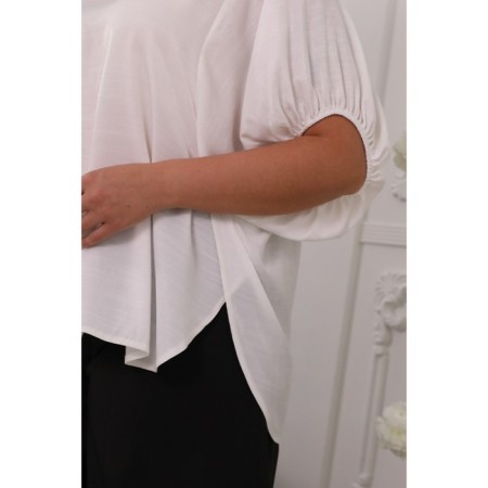 Female blouse, size 50, white color-8