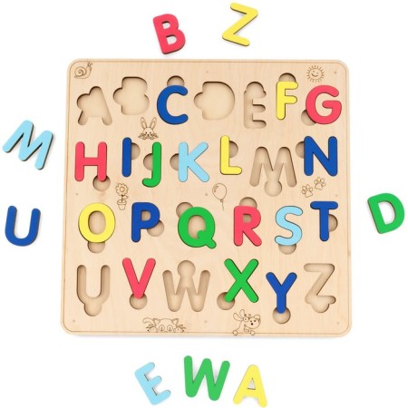 Sorter wooden developmental English alphabet EWA