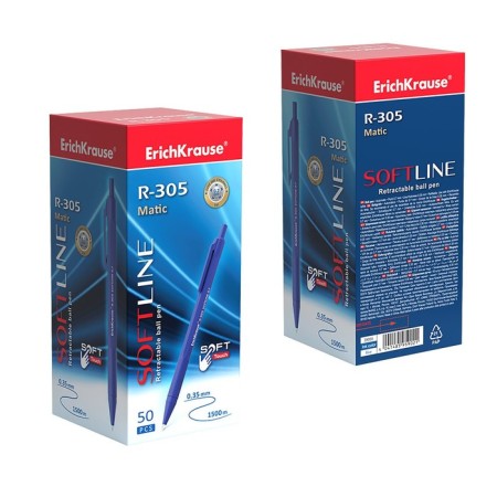 Automatic ballpoint handle R-305, node igla 0.7 mm, blue ink, letter line length 1000 meters-9