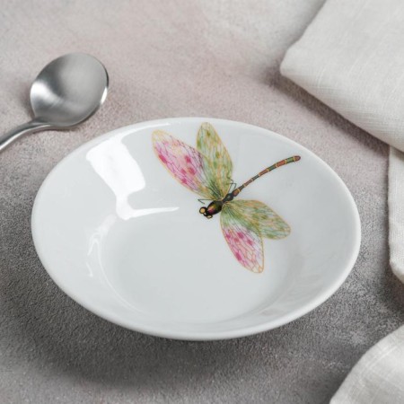 Porcelain Box "Dragonfly", 105 ml, D = 11 cm-1