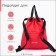 Bag for screed shoes, outer pocket, textura, red color