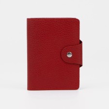 The covers on the button, for auto documents and passports, red color