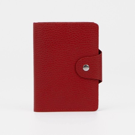 The covers on the button, for auto documents and passports, red color