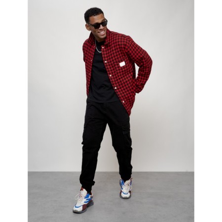 Windbreaker male, size 50, red color-9