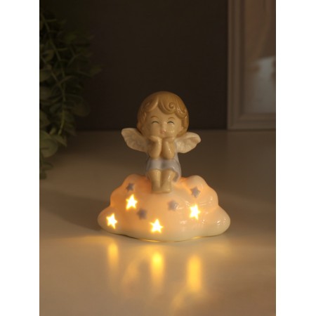 Souvenir Ceramics Light "Myil-Angel in Blue on a cloud" 5.5x12x11 cm-1
