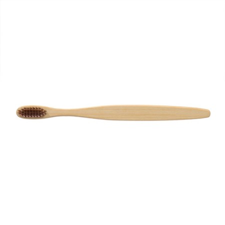 Bamboo toothbrush soft, in the box, brown-3