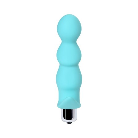 Anal vibrator of little little cuts, blue, silicone, 11.5 cm-1