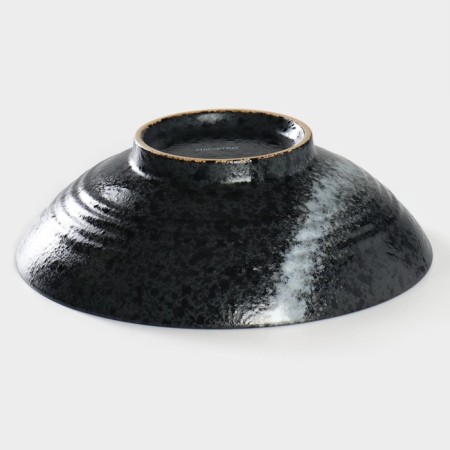 Porcelain salad Magistro "Night Rain", 1.6 l, d = 24.5 cm, black color-2