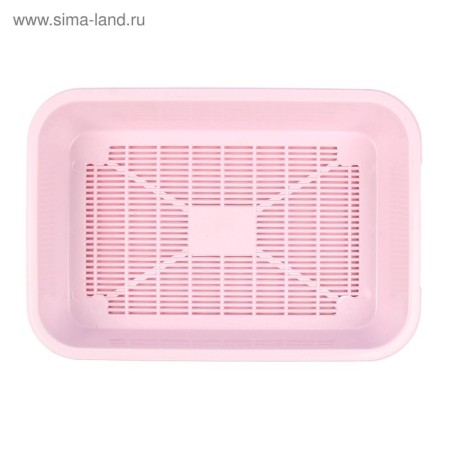 Medium toilet with a mesh of 36 x 26 x 6.5 cm, pink-3