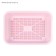 Medium toilet with a mesh of 36 x 26 x 6.5 cm, pink