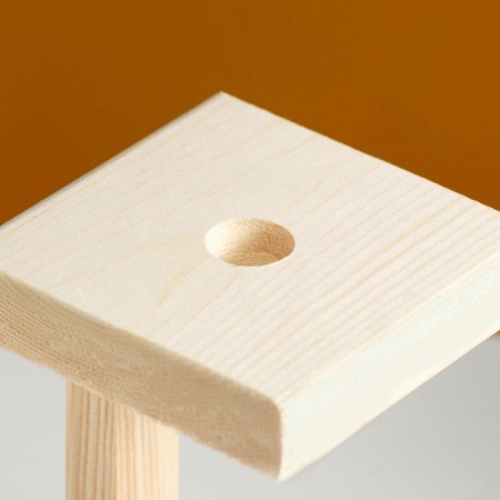 Kashpo wooden 9 × 9 × 16.5 cm with 1 flask "Square", naturally give beautifully-3