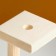 Kashpo wooden 9 × 9 × 16.5 cm with 1 flask "Square", naturally give beautifully