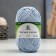 Yarn "soft cotton" 70% cotton, 30% nylon 220m/100g (015 blue)