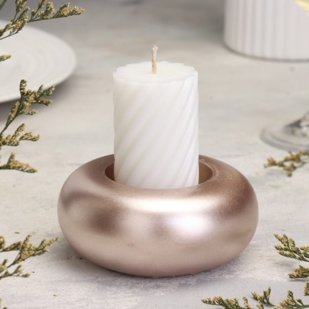 Complementary "Complete. Marble" from gypsum large, 11x5cm, champagne