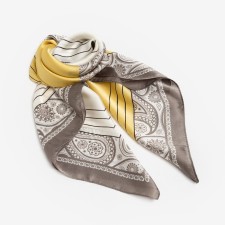 Women's scarf minku rr 70*70 cm, gray color
