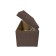 Puff with a lid and weighting, 800 × 400 × 420 mm, Savana Rogozhka, Hazel Color