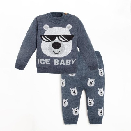 Cost Knitted Baby I "Ice Baby" Height 80-86 cm