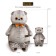 Soft toy "Basik", with a velvet bow, 60 cm