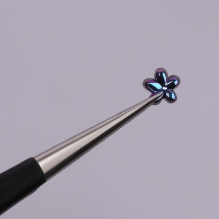 Figure rhinestones for decor "Assorted", color black holography-3