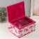 Casket for needlework "Pink flowers" 19x26x14.5 cm