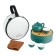 A set for a tea ceremony of 5 items, 3 persons, a cup of 30 ml, a kettle 160 ml, porcelain