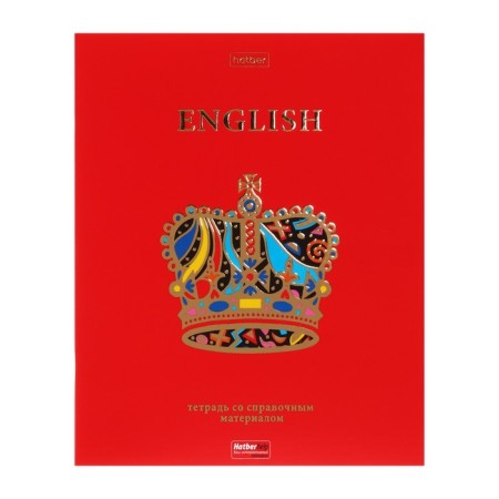 A set of subject notebooks of 46 sheets, 12 objects "Red chic" coated cardboard, 3D foil, in film-34