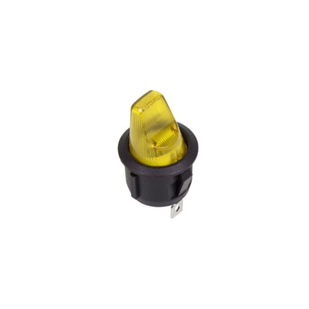Cliva switch Round 250V 6A (3C) On-OFF yellow Rexant (Rack of 12V)
