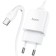 Network charger Hoco N9, USB - 2.1 A, Type -C 1 m cable, white