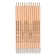 Pencil Black Grain "Designer" HB hexagonal, sharpened, with an eraser