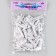 A set of clothespins for decor 50 pcs., White - 3.5 cm