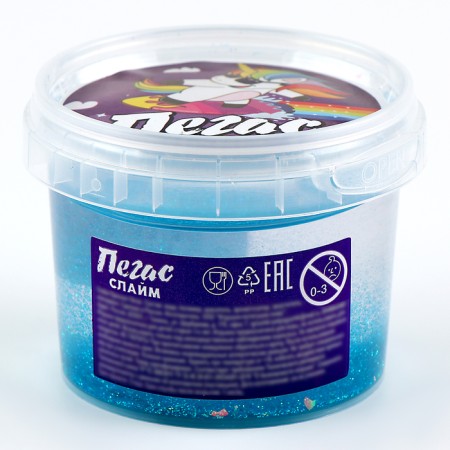 Slime "Pegas" broken glass, blue, 90 g-1