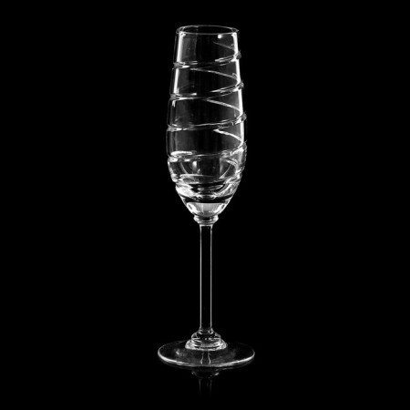 A set of crystal glasses for champagne "Spiral", 160 ml, 6 pcs-1