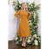 Female dress, size 44, mustard color