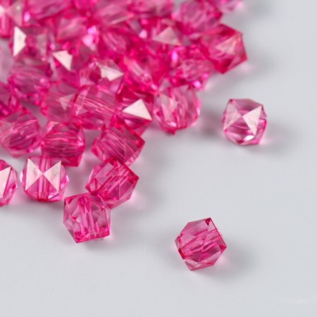 Plastic beads "Crystal multi -graphic. Orchid" Transparent set of 20 g 1x1x1 cm