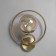 Bra "spherum" E27 40W gold 28x23x23cm