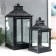 Summary metal, glass "Etna" black set 2 pcs 19x19x39 cm, 14x14x27 cm