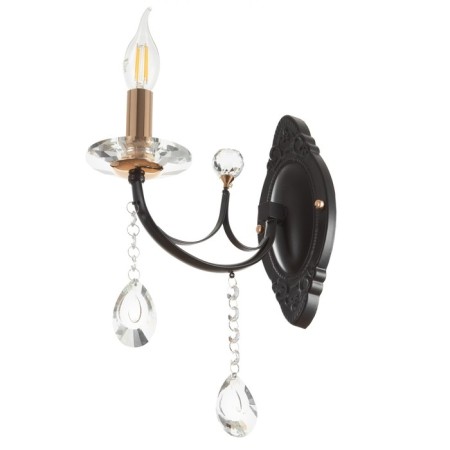 Bra NH4920/1W COF+FGD coffee/gold/crystal 1x40W E14 24x10x38cm