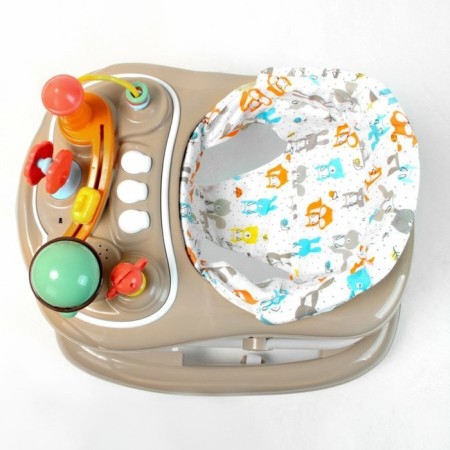 Walks of children's Amarobaby Running Baby, with an electronic game panel, brown color-16