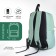 School backpack from lightning textiles, Fulldorn, 4 pockets, green color