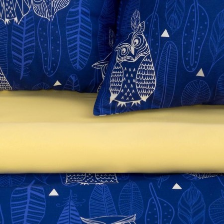 Bed linen "Ethel" euro owls (type 3) 200 x 217 cm, 220 x 240 cm, 70 x 70 - 2 pcs-3