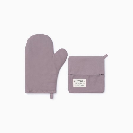 Ethel Kitchen kitchen set, lilac color, mittens of 18x29 cm, 19x19 cm tack-1