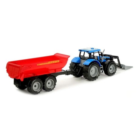 Tractor inertial "Farmer", with a trailer, scale 1:32, mix-2