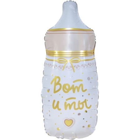 Foil ball 32 "" A bottle for the baby. Vanilla sky ", figure