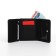 Women's wallet on the button, black color